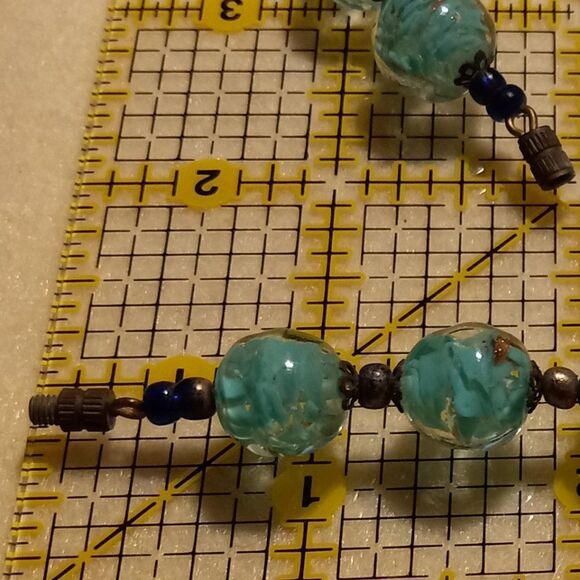 Vintage Murano style glass beads necklace - Picture 8 of 13